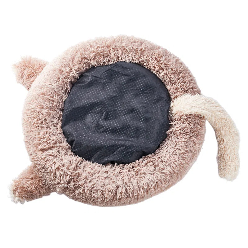 Willingham Doughnut Shaped Plush Cat Bed Dog Nest