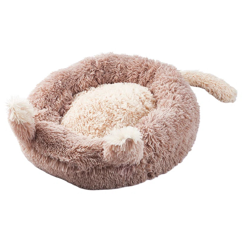 Willingham Doughnut Shaped Plush Cat Bed Dog Nest