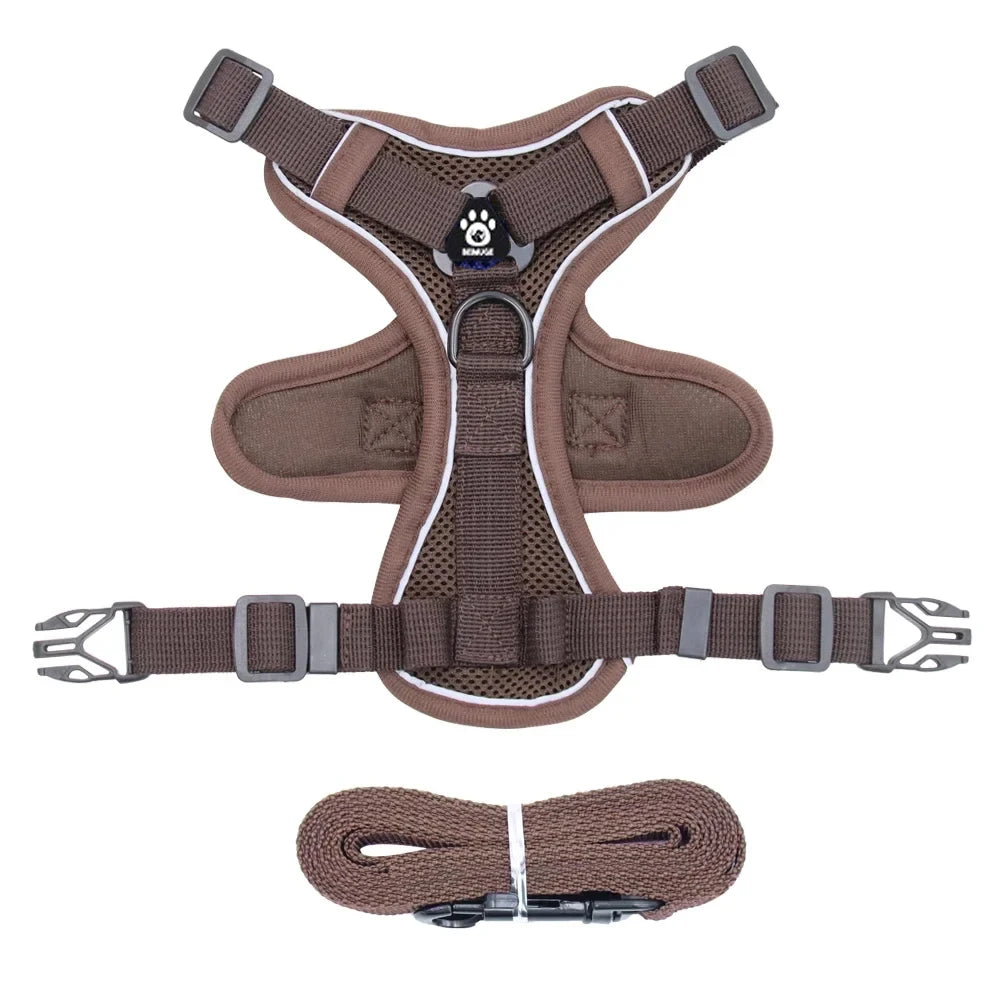 Cat Harness and Leash Set Escape Proof For Small Medium Dog Cat Breathable Reflective Adjustable Kitten Chest Strap Pet Supplies