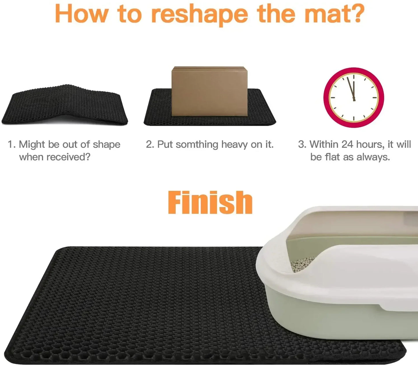 60CMX90CM Cat Litter Mat Waterproof Double Layer Pet Pet Toilet Cat Mat Nonslip Sand Cat Washable Mat Pet Clean