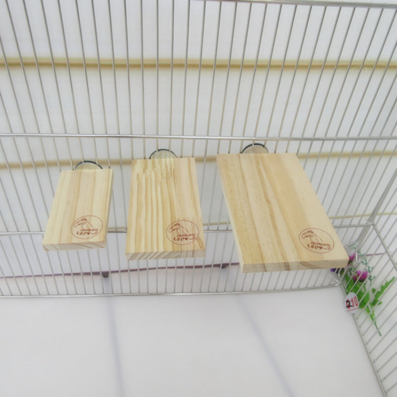 Pet Wood Stand Platform Hamster Guinea Pig Toys Paw Grinding Gerbils Springboard Pet Jumping Board Home Supplies