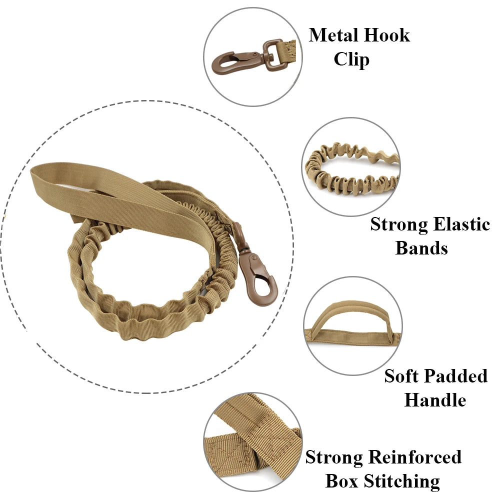 Tactical Puppy Harness Leash For Small Dogs Cats Adjustable Kitten Vest For Military Service Dog Working Training Walking
