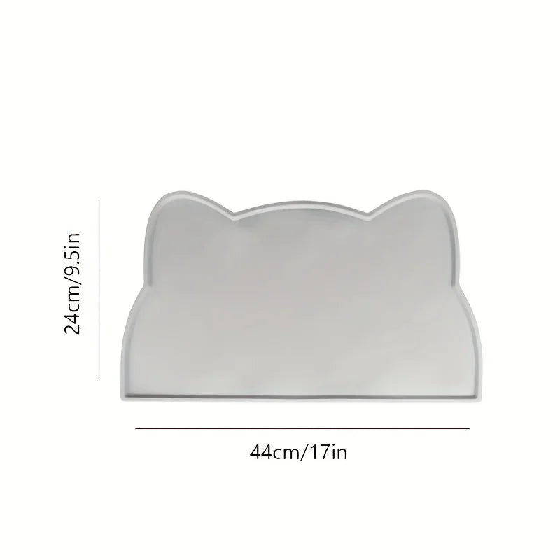 Cat Toilet Mat Waterproof Solid Color Silicone Pet Feeding Mat for Cats and Dogs Cleaner Cats Sand Carpet Sandbox Bed Rug Litter