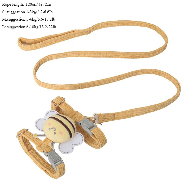 Cat Dog Harness Leash Set for Small Dogs Adjustable Puppy Harness Vest French Bulldog Chihuahua Pug Outdoor Walking Lead Leash