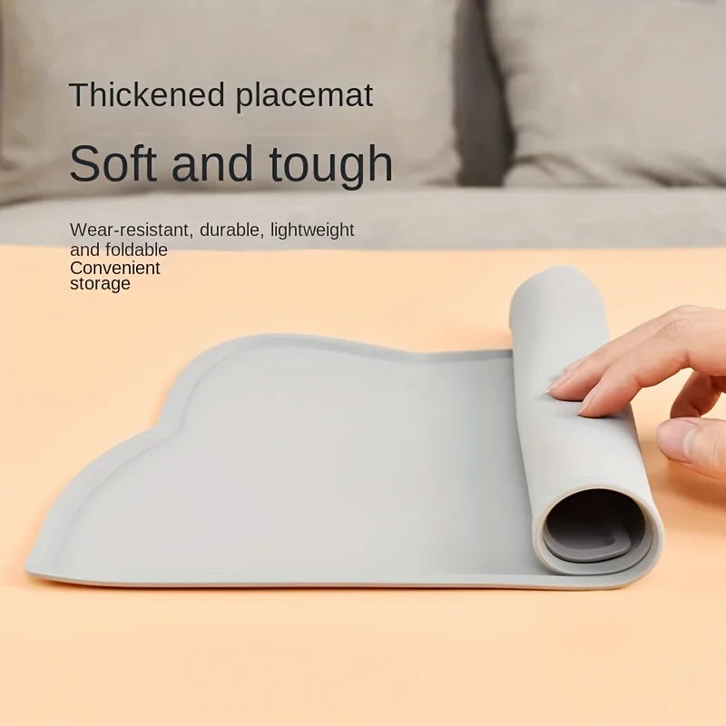 Cat Toilet Mat Waterproof Solid Color Silicone Pet Feeding Mat for Cats and Dogs Cleaner Cats Sand Carpet Sandbox Bed Rug Litter