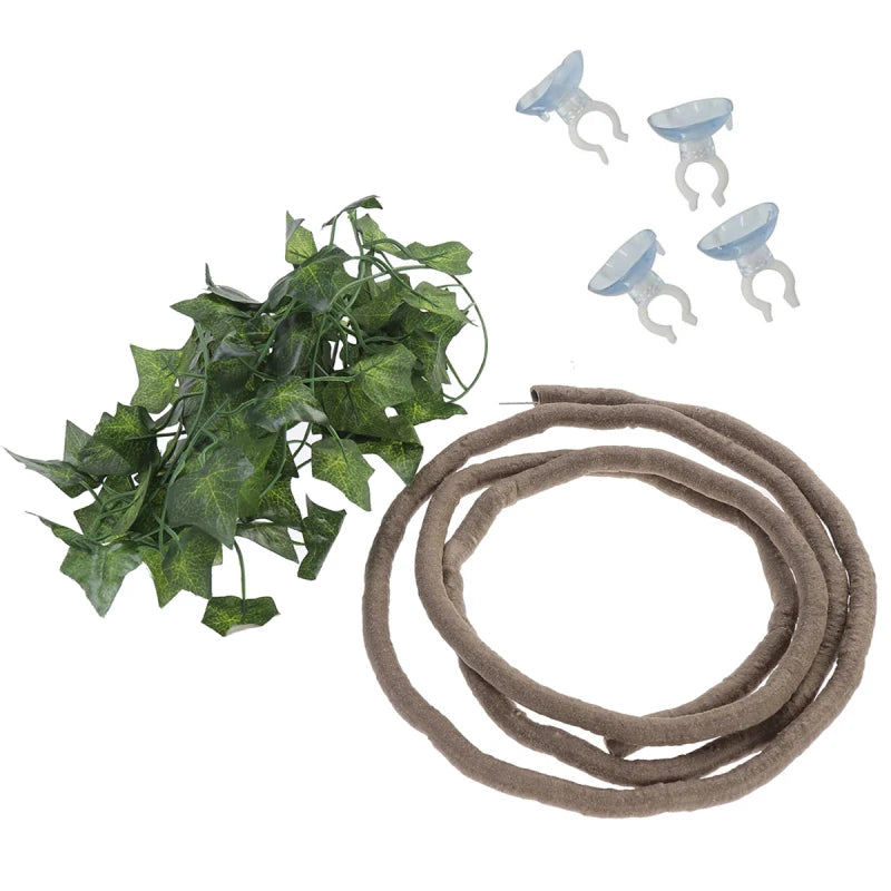 Reptile Climbing Toys Reptile Climbing Branch Artificial Garland Lizard Lounger Fake Vines Rattan Strip for Reptile Reptile Vine