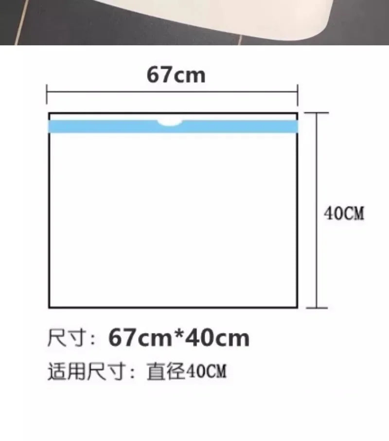 Cat Litter Box Liners Cat Toilet Garbage Bag Drawstring Thickened Cat Collection Storage Poop Bags Size 67x40cm Pet Supplies