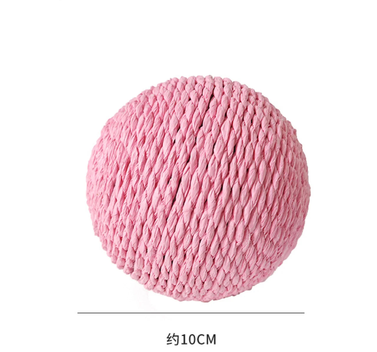 10CM Interactive Sisal Cat Scratching Ball Toy For Kitten Teeth Cleaning Anti Bite Cat Ball Sounding Toy Pet Supplies