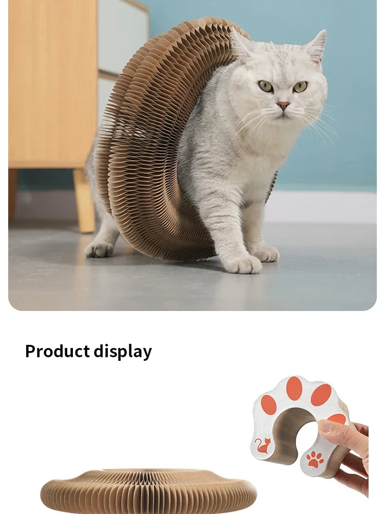 Organ cat scratching board, change cat toys, with bell cat claw grinding cat climbing frame corrugated paper
