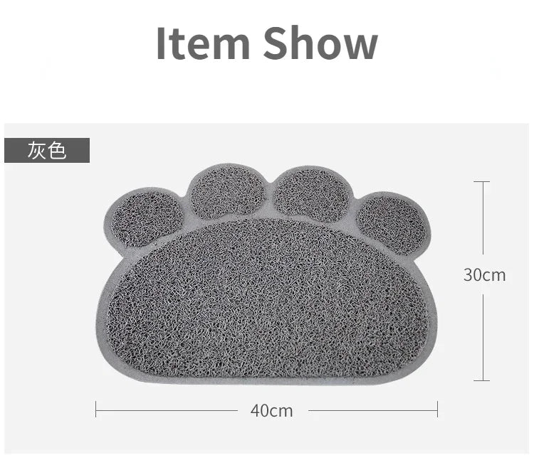 Waterproof Pet Litter Mat High Resilience Fiber Cat Layer Small Dog Feeding Pads Trapping Box Product Non-slip Cats Accessories