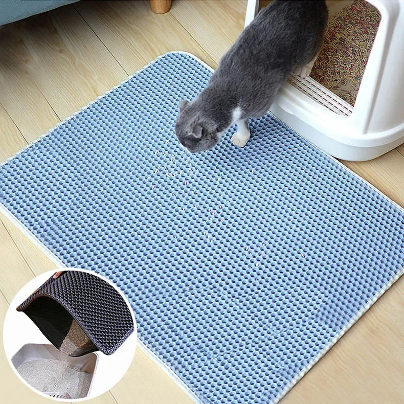 60CMX90CM Cat Litter Mat Waterproof Double Layer Pet Pet Toilet Cat Mat Nonslip Sand Cat Washable Mat Pet Clean