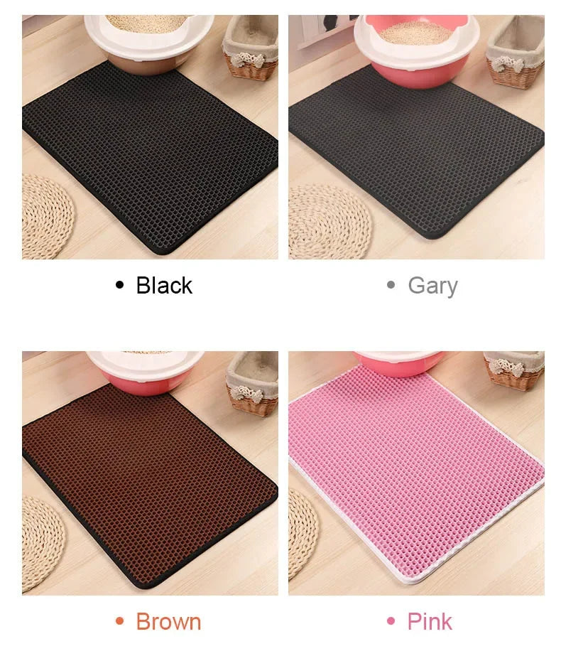60CMX90CM Cat Litter Mat Waterproof Double Layer Pet Pet Toilet Cat Mat Nonslip Sand Cat Washable Mat Pet Clean