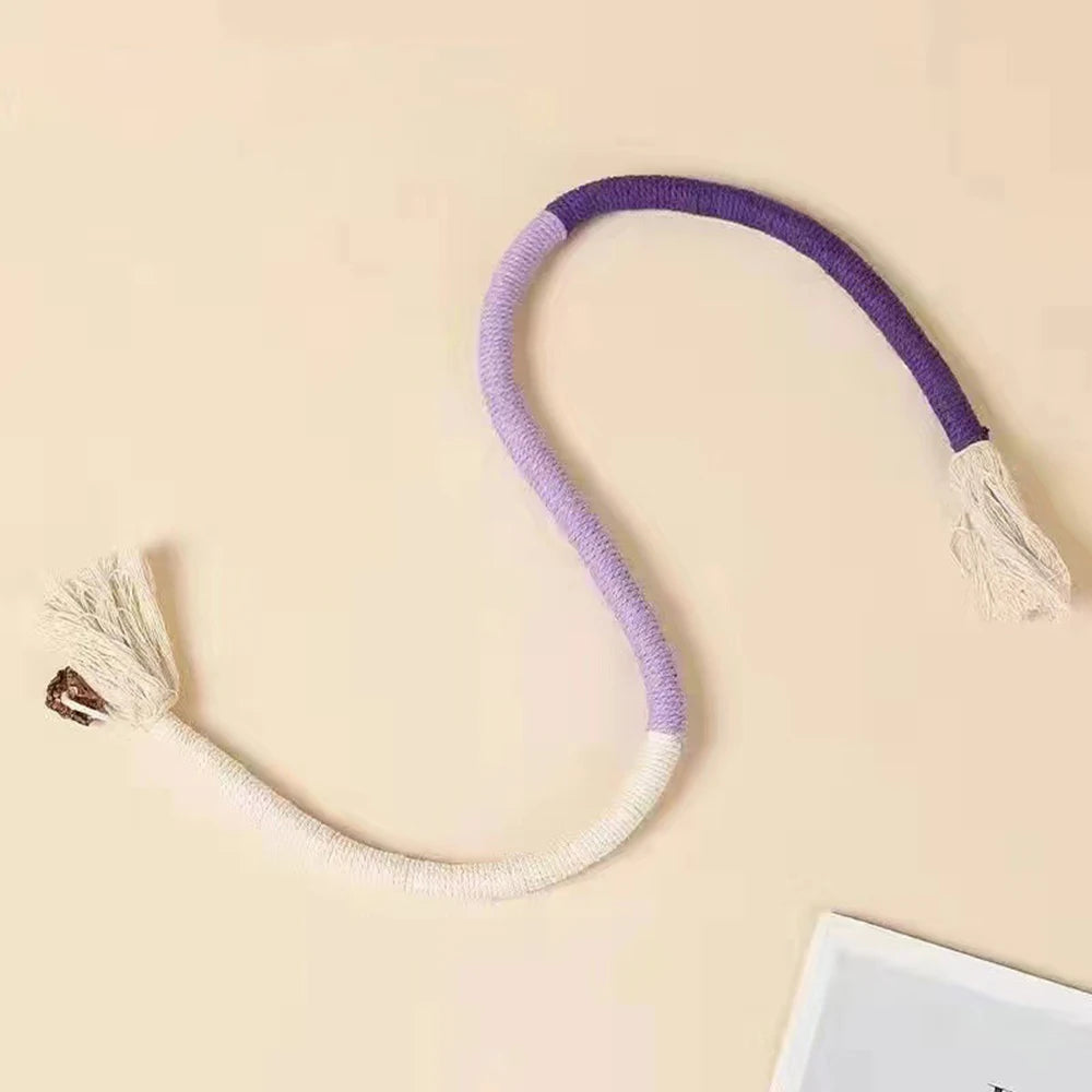 1PC Cat Toys Chew Rope Safe Teeth Cleaning Toy for Indoor Kittens, Interactive Cat Nip Kitty Toys for All Breeds