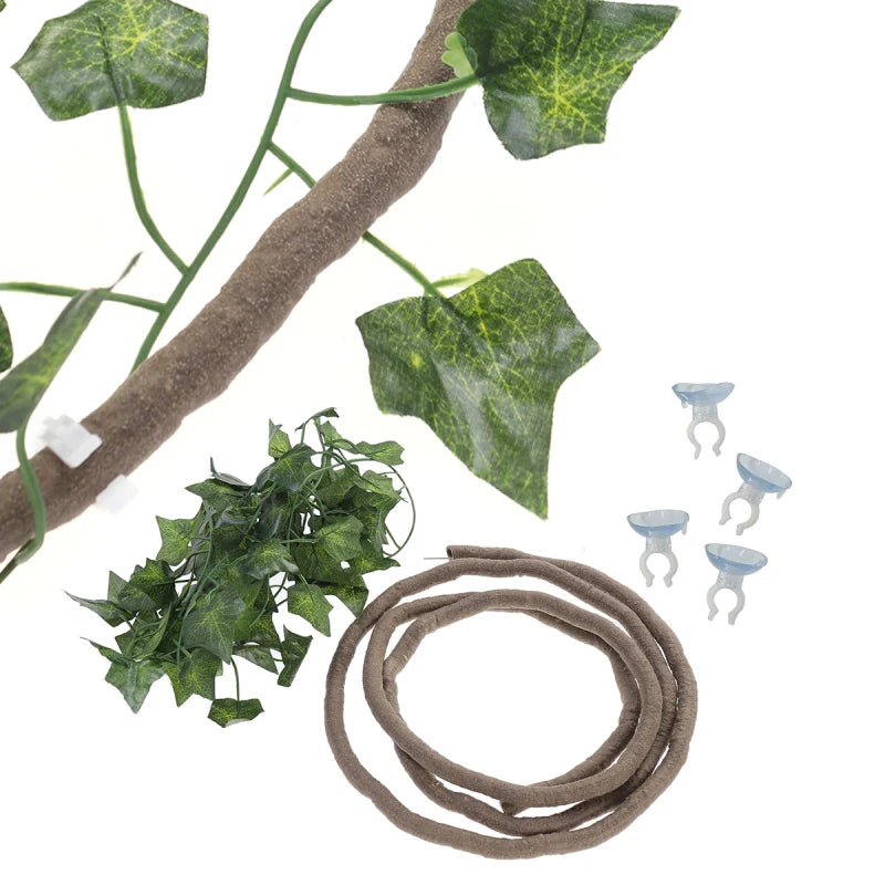 Reptile Climbing Toys Reptile Climbing Branch Artificial Garland Lizard Lounger Fake Vines Rattan Strip for Reptile Reptile Vine