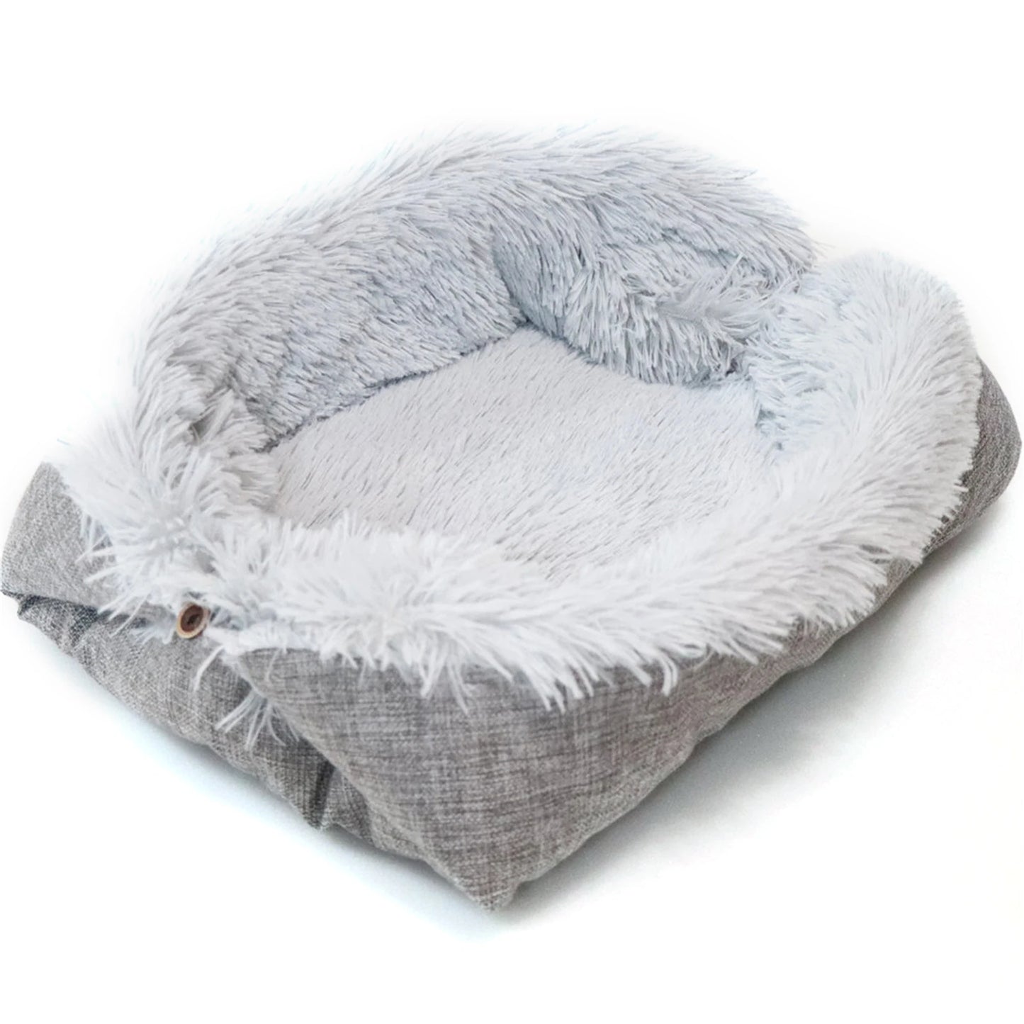 Pet Cat Bed Cushion Comfortable Donut round Plush Kennel Pet Dog Nest Bed Winter Ultra Soft Washable Pet Bed for Dogs Cats