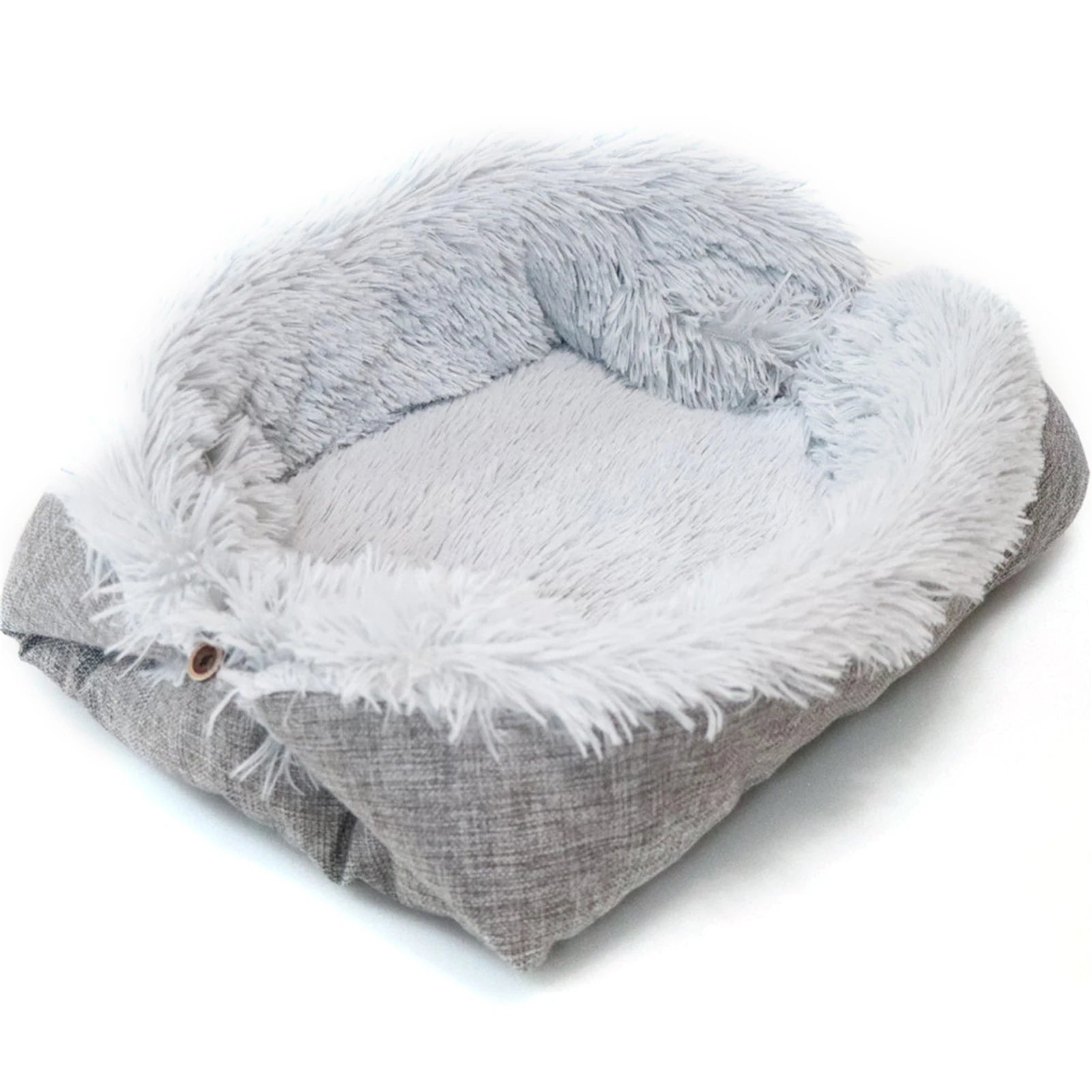 Pet Cat Bed Cushion Comfortable Donut round Plush Kennel Pet Dog Nest Bed Winter Ultra Soft Washable Pet Bed for Dogs Cats
