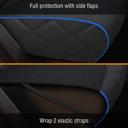 Active Pets Dog Car Seat Cover for Back Seat, Waterproof Vehicle Protector, Durable Scratch Proof Nonslip Pet Protection, Machine Washable, XL, Blue