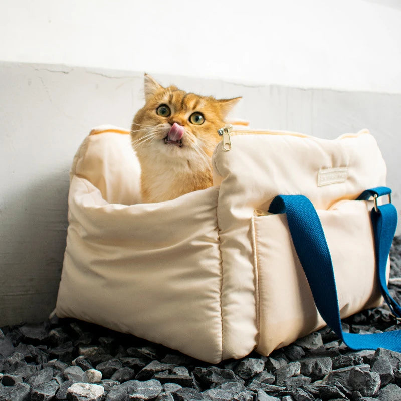 Warm Pet Bag Loose and Thick Comfortable Easy to Clean Pet Travel Bag Pet Cat Supplies Suitable for Small Dogs Pet Shoulder Bag