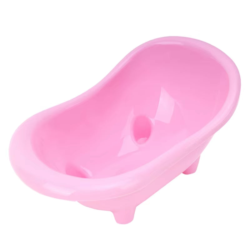 Pet Mouse Bathing Bathtub Plastic Bathtub Hamster Bathing Supplies Toy Little Pet Bathroom Pet Cage Accessories Pet Toilet