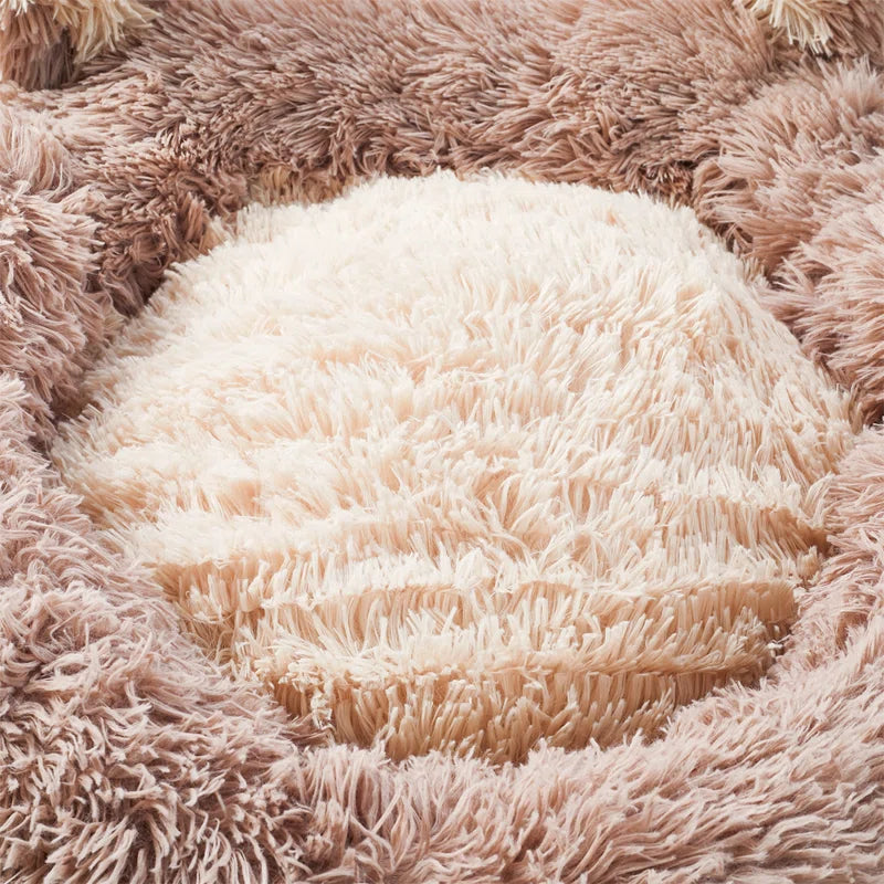 Willingham Doughnut Shaped Plush Cat Bed Dog Nest