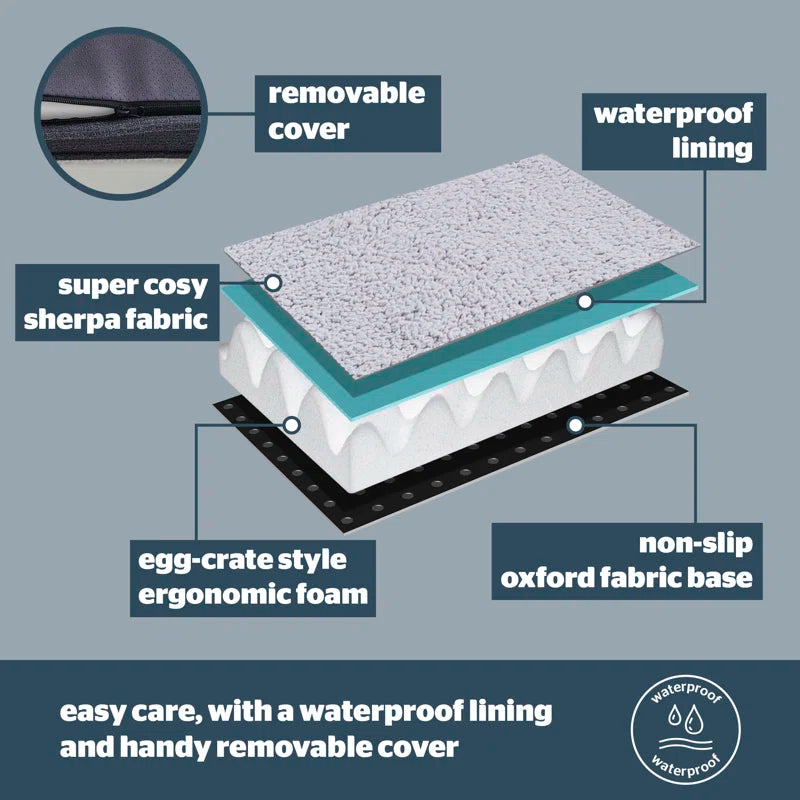 Firm Support Crate Mattress Pet Bed