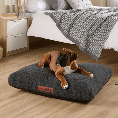 Paws for Slumber Machine Washable Cushioned Sherpa Pet Bed