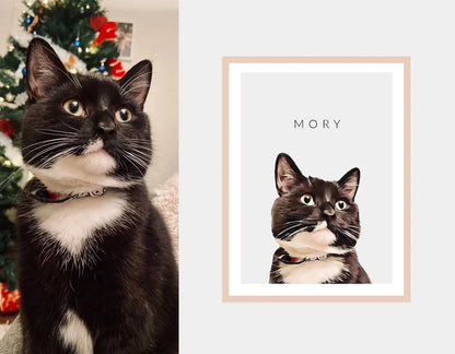 Custom Pet Portraits, Watercolour Pet Painting, Digital Painted from Photo, Pet Memorial Gif, Pet Gifts