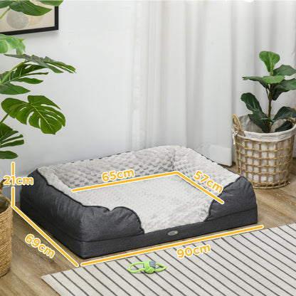 Calming Dog Bed Pet Bed W/ Anti-Slip Bottom