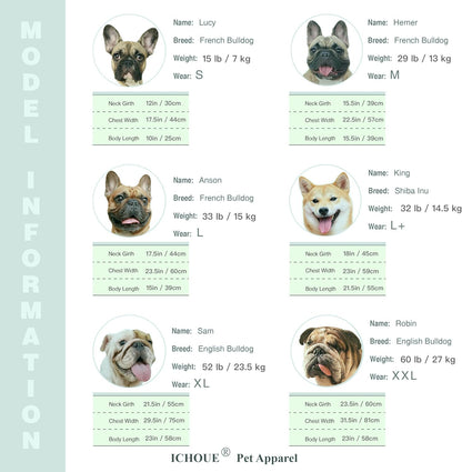 Ichoue I Am a French Bulldog Clothes Hoodies for Dogs Puppy Frenchie Pug English Boston Terrier Bully Pitbull Sweatshirt Sweater Clothing Cold Weather Winter Coats - Navy/Medium