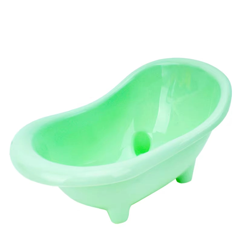 Pet Mouse Bathing Bathtub Plastic Bathtub Hamster Bathing Supplies Toy Little Pet Bathroom Pet Cage Accessories Pet Toilet