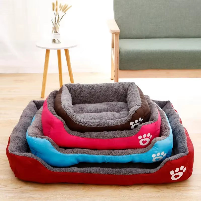 Square Nest Pet Kennel for Small Medium Large Dogs Cat Puppy plus Size Dog Baskets Pet Large Dog Bed Warm House Candy-Colored