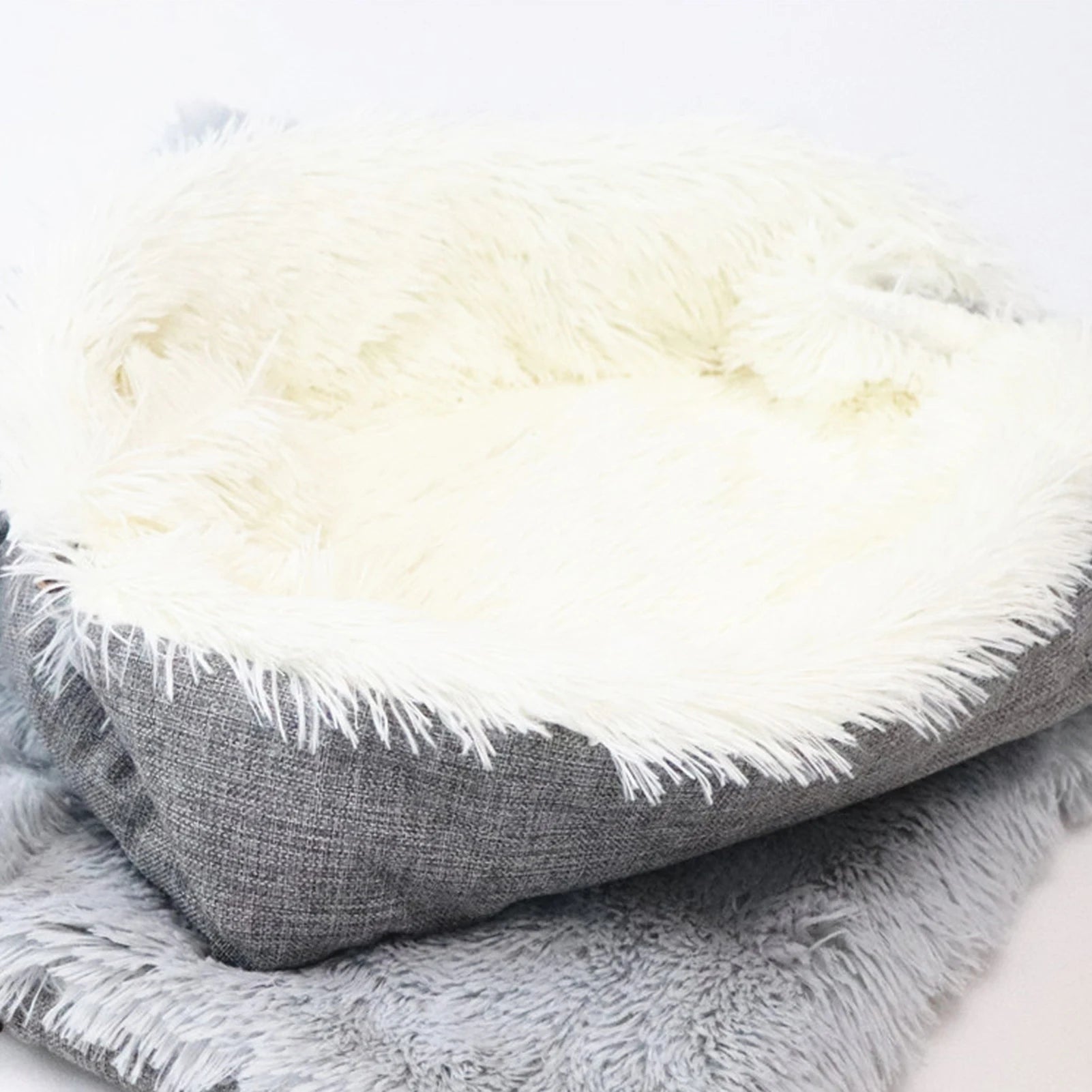 Pet Cat Bed Cushion Comfortable Donut round Plush Kennel Pet Dog Nest Bed Winter Ultra Soft Washable Pet Bed for Dogs Cats
