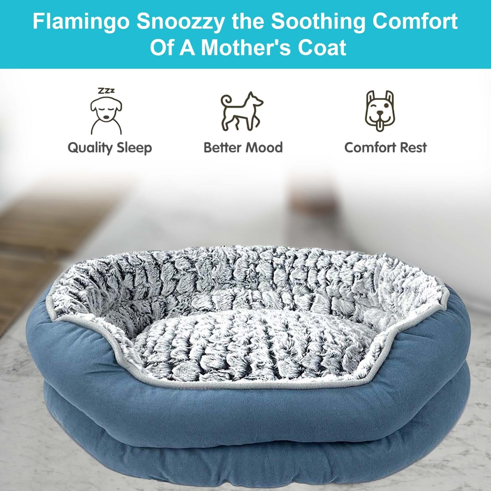 Pet Dog Bed Cat Beds Luxury Soft Washable Puppy Cushion Warm Pet Basket-S M L