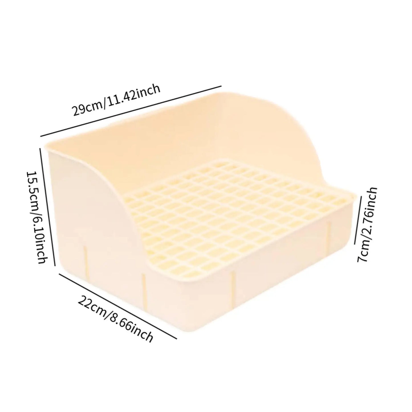 Rabbit Litter Tray Toilet Animal Potty Trainer Bunnies Corner Toilet Box for Ferret Hamster Dragon Cat Guinea Pig Dutch Supplies