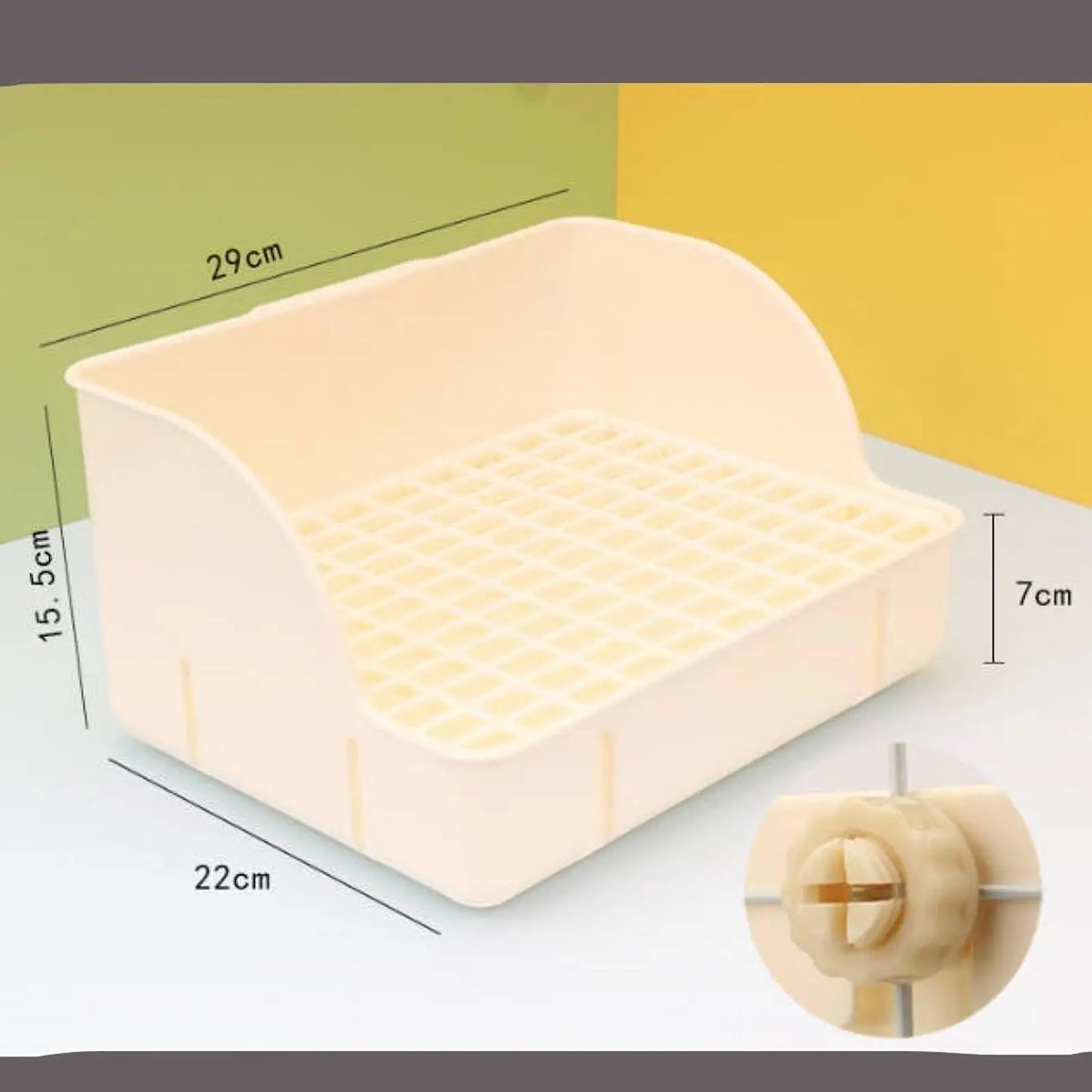 Rabbit Litter Tray Toilet Animal Potty Trainer Bunnies Corner Toilet Box for Ferret Hamster Dragon Cat Guinea Pig Dutch Supplies