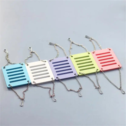 Hamster Slide Swing Seesaw Toy Pet Hamster House Villa Cage Ladder Exercise Toy For Hamster Mouse Rat Guinea Pig Assembled Toys