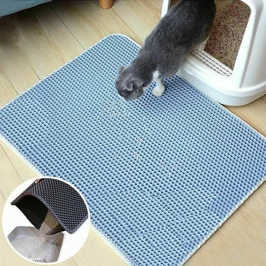 60CMX90CM Cat Litter Mat Waterproof Double Layer Pet  Pet Toilet Cat Mat Nonslip Sand Cat Washable Mat Pet Clean