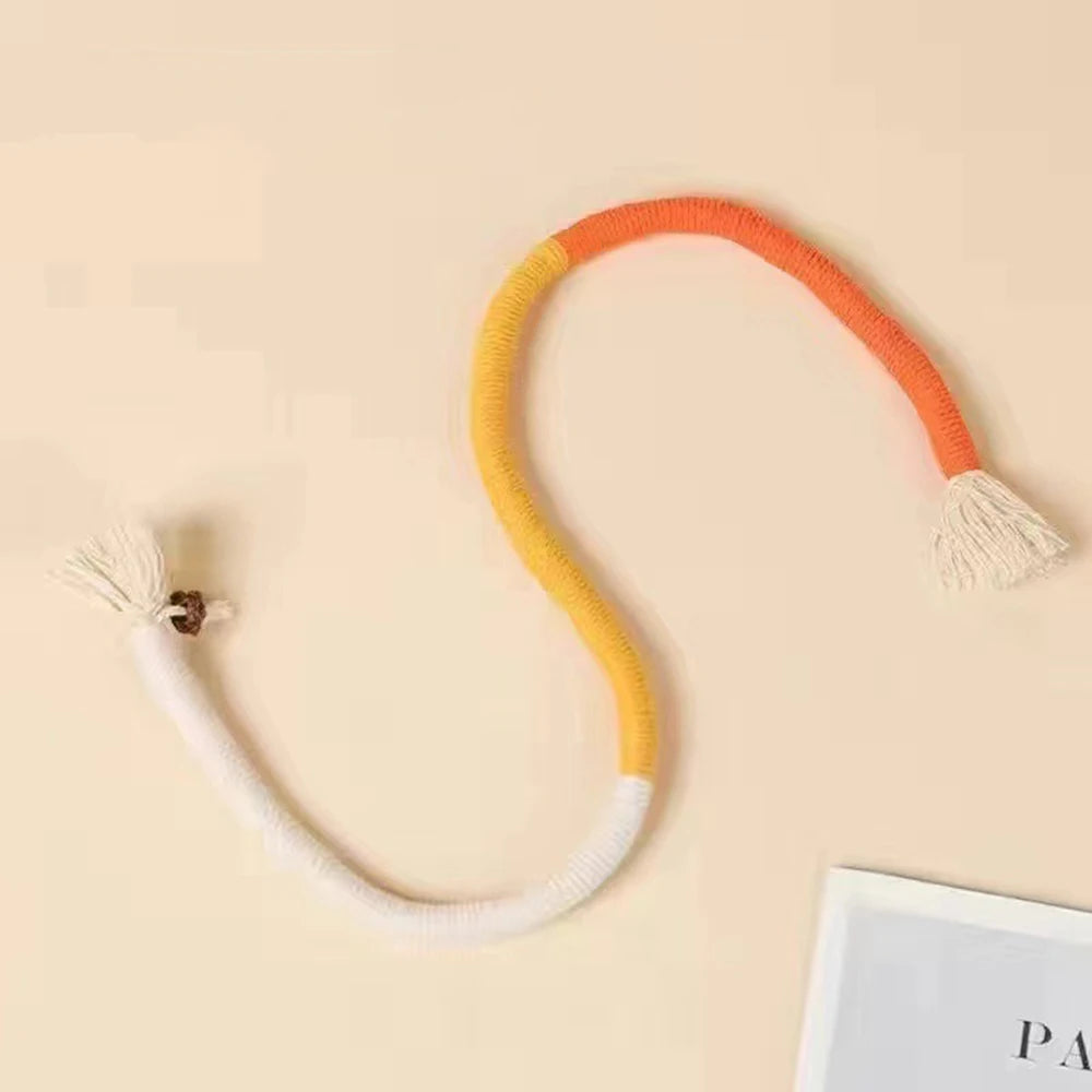 1PC Cat Toys Chew Rope Safe Teeth Cleaning Toy for Indoor Kittens, Interactive Cat Nip Kitty Toys for All Breeds