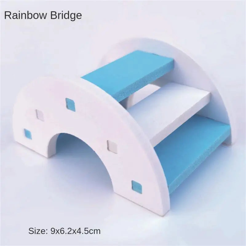 Hamster Slide Swing Seesaw Toy Pet Hamster House Villa Cage Ladder Exercise Toy For Hamster Mouse Rat Guinea Pig Assembled Toys