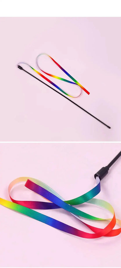 1 PC Teasing Cat Stick Outside Teasing Cat Toys Teasing Cat Teasing Dog Toys Teasing Cat Stick Interactive Fun Pet Supplies