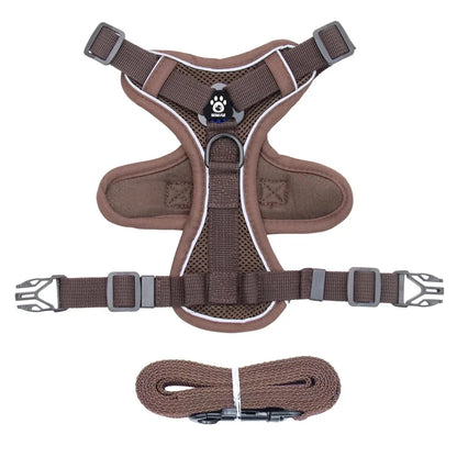Cat Harness and Leash Set Escape Proof For Small Medium Dog Cat Breathable Reflective Adjustable Kitten Chest Strap Pet Supplies