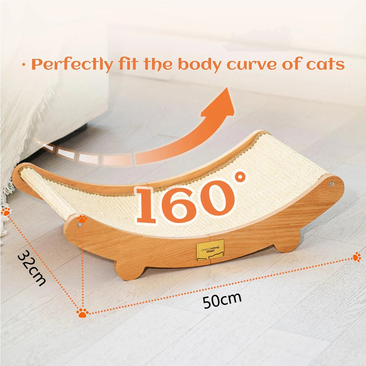 Wooden Cat Scratching Pads Multifuction Cats Sleeping Bed Detachable Wear-resistant Cat Scratch Board Kitten Grinding Cats Toys