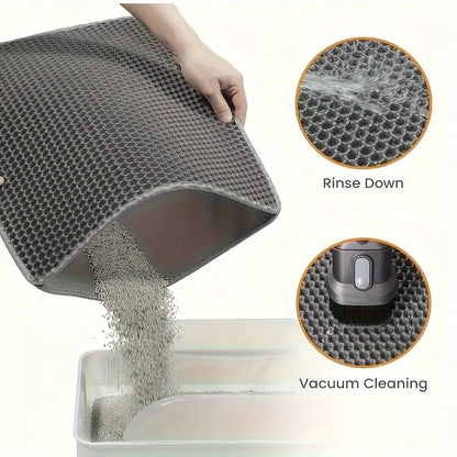 Hot Sale New Cat Litter Mat Double Layer Waterproof Urine Proof Trapping Mat Easy to Clean Non-Slip Toilet Pad Cat Scratch Pad