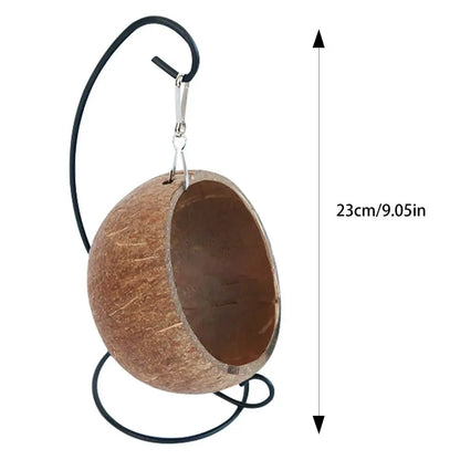 Hamster Coconut Hideout Suspension Coconut Shell Hamster Hideout Small Animal Suspension Coconut Hideout Habitat Decor Pet Cave