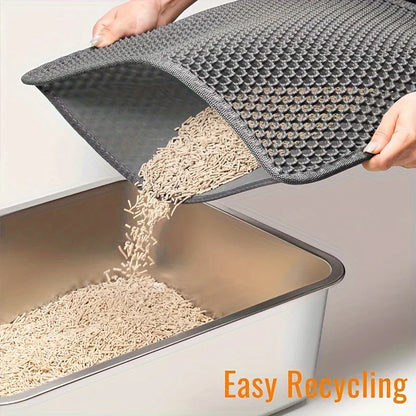 Hot Sale New Cat Litter Mat Double Layer Waterproof Urine Proof Trapping Mat Easy to Clean Non-Slip Toilet Pad Cat Scratch Pad