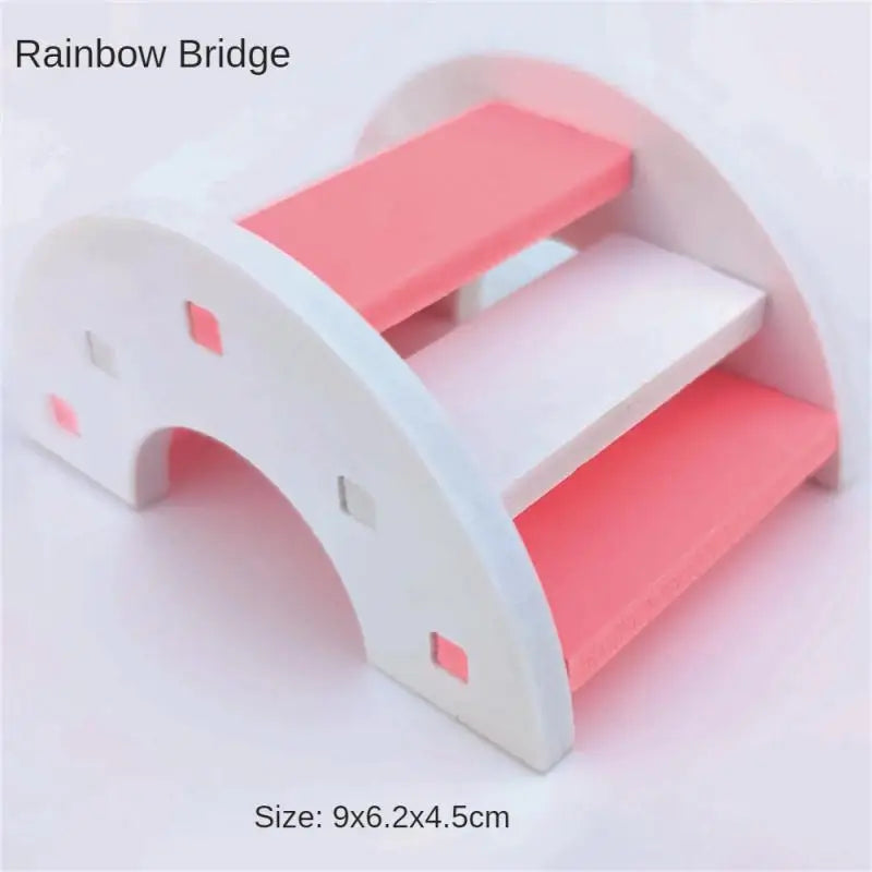 Hamster Slide Swing Seesaw Toy Pet Hamster House Villa Cage Ladder Exercise Toy For Hamster Mouse Rat Guinea Pig Assembled Toys
