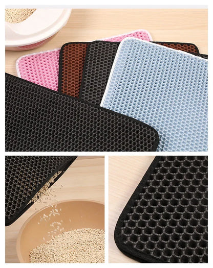 60CMX90CM Cat Litter Mat Waterproof Double Layer Pet  Pet Toilet Cat Mat Nonslip Sand Cat Washable Mat Pet Clean