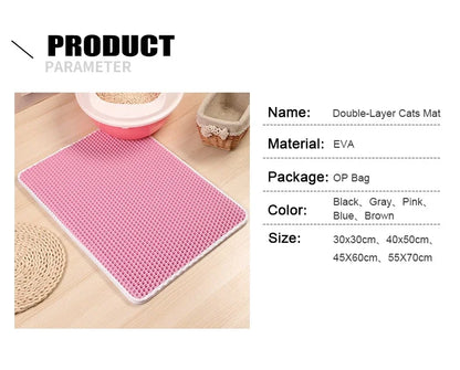 60CMX90CM Cat Litter Mat Waterproof Double Layer Pet  Pet Toilet Cat Mat Nonslip Sand Cat Washable Mat Pet Clean