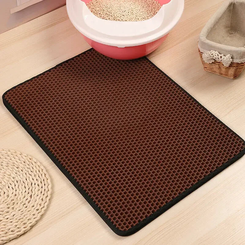 60CMX90CM Cat Litter Mat Waterproof Double Layer Pet  Pet Toilet Cat Mat Nonslip Sand Cat Washable Mat Pet Clean