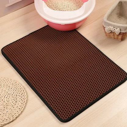 60CMX90CM Cat Litter Mat Waterproof Double Layer Pet  Pet Toilet Cat Mat Nonslip Sand Cat Washable Mat Pet Clean